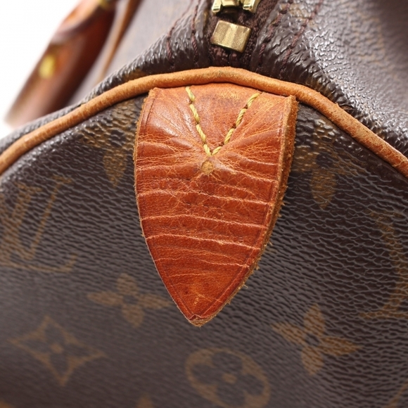 Louis Vuitton Speedy 30 Monogram Handbag Leather Brown - Picture 3 of 7